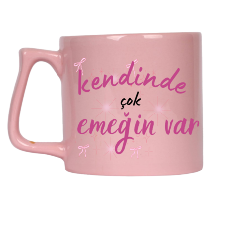 Kendinde Çok Emeğin Var Kurdele Kupa