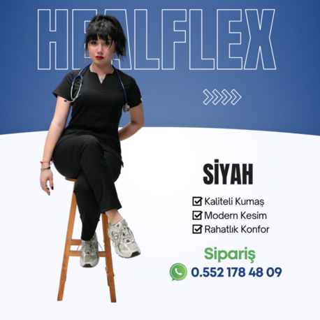 Siyah Kadın Healflex Takım