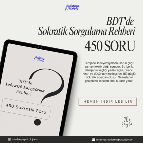 Terapide Tıkananlara: 450 BDT’de Sokratik Soru Rehberi (PDF'tir)