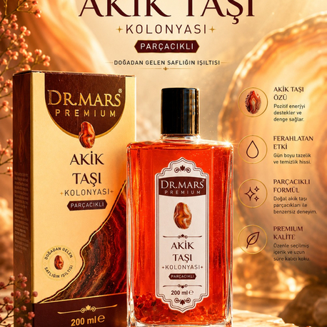 Akik Taşı Parçacıklı Kolonya