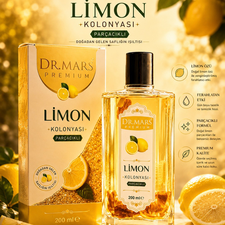 Limon Parçacıklı Kolonya