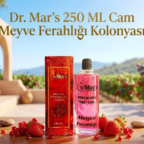 Meyve Ferahlığı Kolonyası 250 ml Cam Şişe 