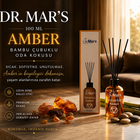 Bambu Çubuklu Oda Kokusu - Amber