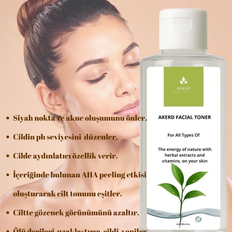 AKERD COSMETİCS Tonik Yüz toniği gözenek sıklaştırıcı canladırıcı nemlendirici 