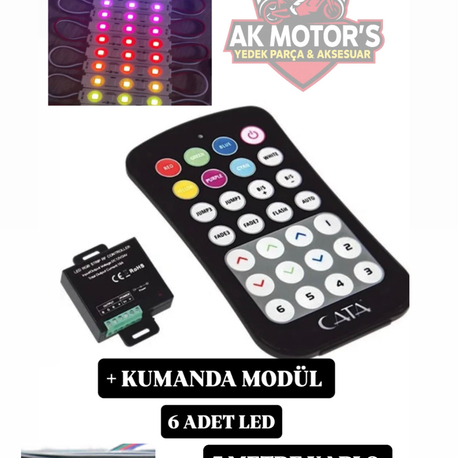 RGB KUMANDALI LED SETİ 