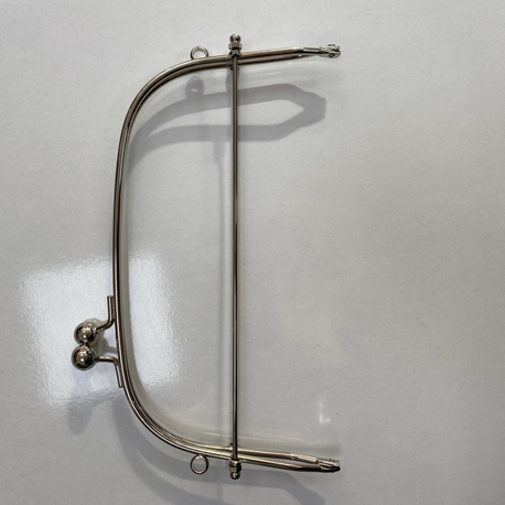 Öpücük burs 22 cm gümüş 
