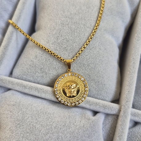 Çelik Kolye (Gold Renk)
