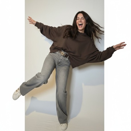 Wide Leg Gri Jean
