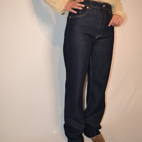 Wide Leg Lacivert Jean 