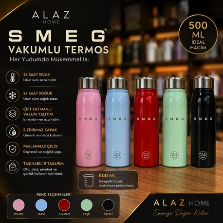 SMEG Vakumlu Termos 500 ML