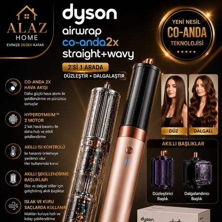 Dyson Airwrap Co-anda 2X Straight + Wavy Saç Şekillendirici