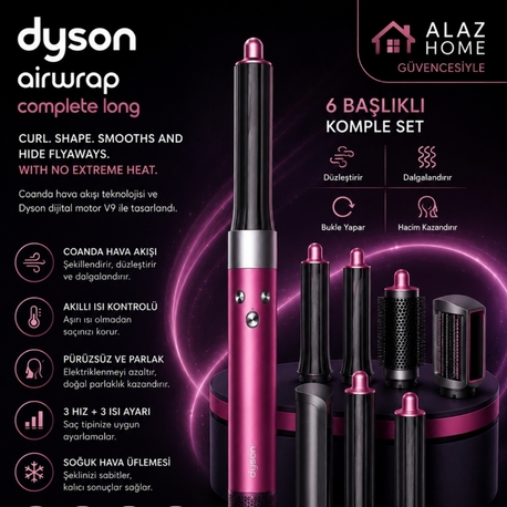 Dyson Airwrap Complete Long 6 Başlıklı Saç Şekillendirme Seti