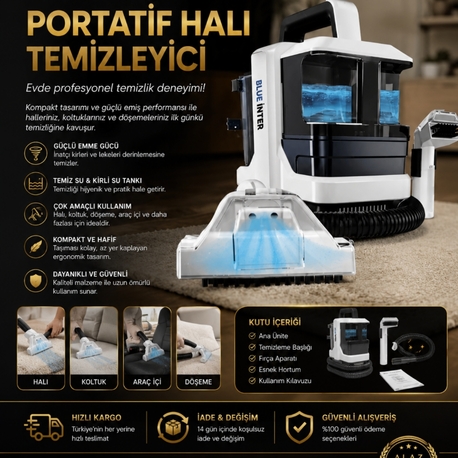 BLUE INTER Portatif Halı ve Koltuk Yıkama Makinesi