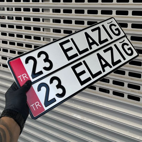 KIRMIZI TR DEKOR PLAKA ( 1 ADET )
