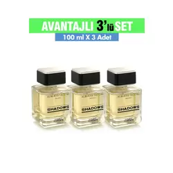 Erkek Parfümü SHADOWS 100 ml 3'lü Set
