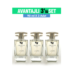 Kadın Parfümü Laura 3'Lü Set - 90 ml