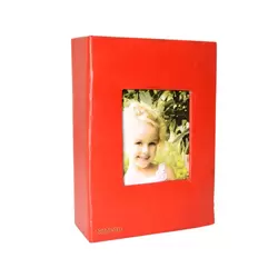 Fotoğraf Albümü 100lük Deri 10x15cm Kırmızı