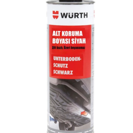 WÜRTH PÜTÜR ALT KORUMA BOYASI SİYAH 1 LT-0892072 028 12