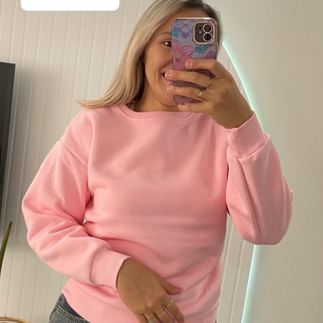Pembe swetshirt
