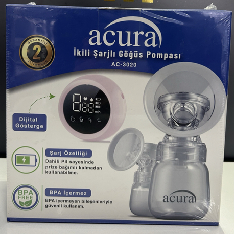 ACURA İKİLİ ŞARJLI GÖĞÜS POMPASI 