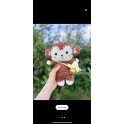 cute monkey plushie 