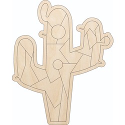 Doğal Ahşap Kaktür Puzzle