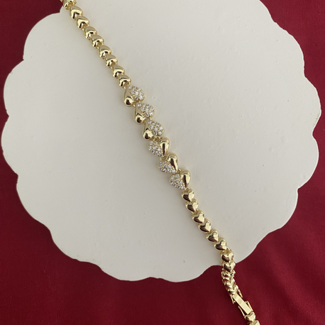 Gold kalp bileklik 