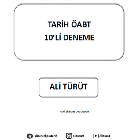 TARİH ÖABT 10'Lİ PDF DENEME