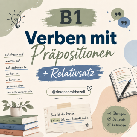 B1 Verben mit Präpositionen + Relativsatz