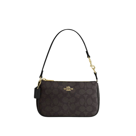 Coach Nolita 19  Gold/ Walnut / Black