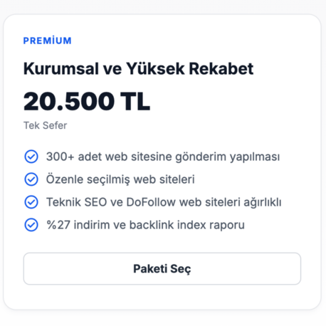 Backlink Servisi