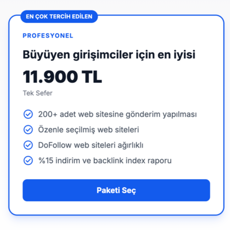 Backlink Servisi