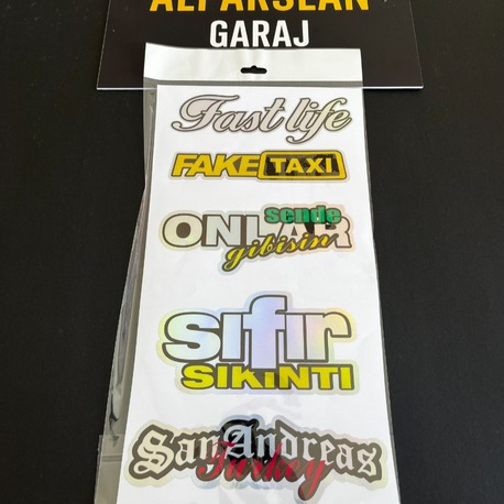Hologramlı Araç Stickeri