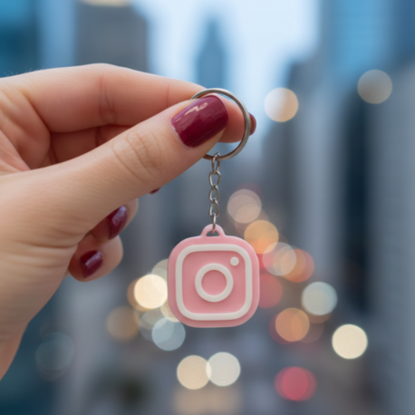 Instagram Logolu NFC Anahtarlık