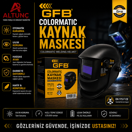 GFB Colormatic Kaynak Maskesi