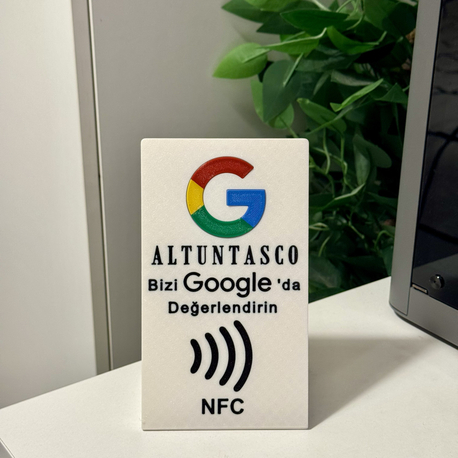 Kişiselleştirilebilir Google Haritalar Değerlendirme NFC Standı