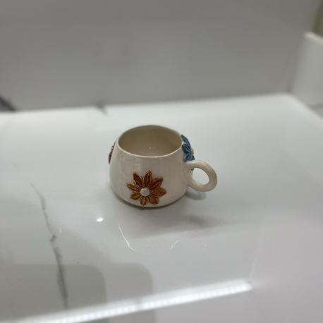 Bol çiçekli mug