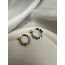 ZİRKON TAŞLI UCU TOP KÜPE