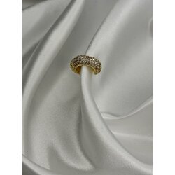 ZİRKON TAŞLI GOLD EARCUFF