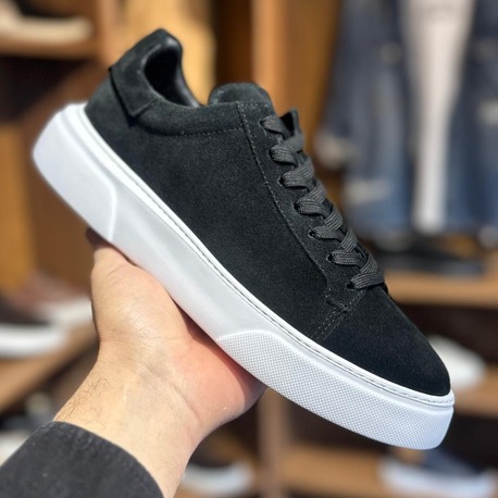 Tommy Premium Kalite Hakiki Süet / Siyah