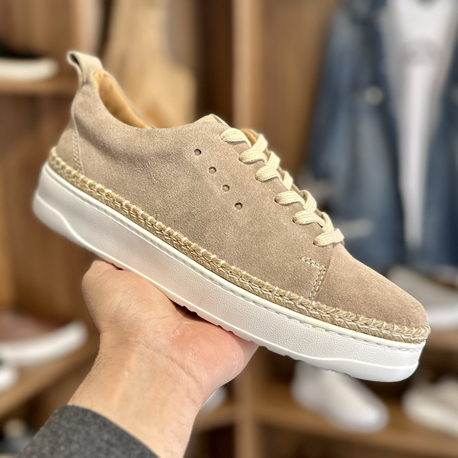 Alza Espadril Erkek Sneaker - Bej Süet