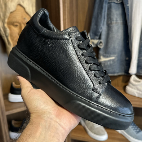 +8 cm Boy Uzatma - Gizli Topuk - Premium Kalite / Siyah