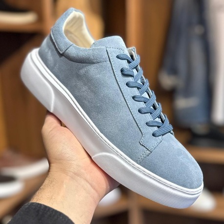 Tommy Premium Kalite Hakiki Süet / Mavi