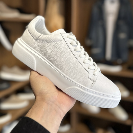 Tommy Premium Kalite Hakiki Deri / Beyaz