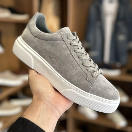 Tommy Premium Kalite Hakiki Süet / Gri