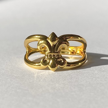 Paslanmaz Çelik Chrome Hearts Gold Yüzük