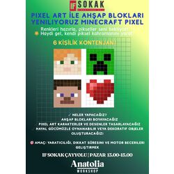 14 EYLÜL PAZAR IF SOKAK ÇAYYOLU PIXEL ART 13.00 15.00