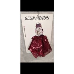  Payet İşlemeli Gelin Mendili