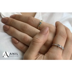 14 ayar minimal yüzük
