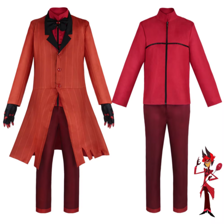 Alastor Cosplay (Ve Peruk) Hazbin Hotel